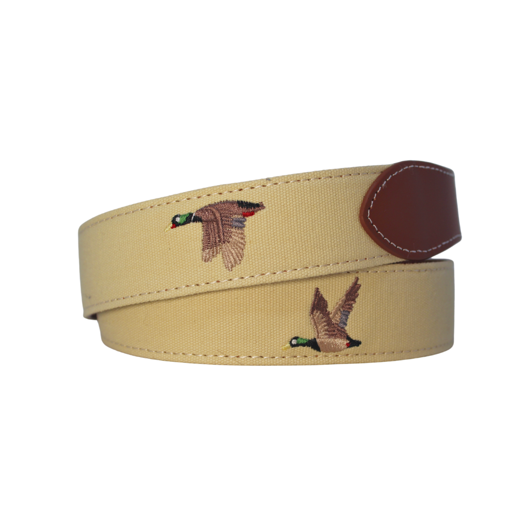 The Mallard Embroidered Belt
