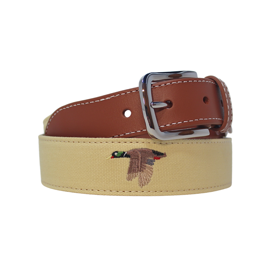The Mallard Embroidered Belt