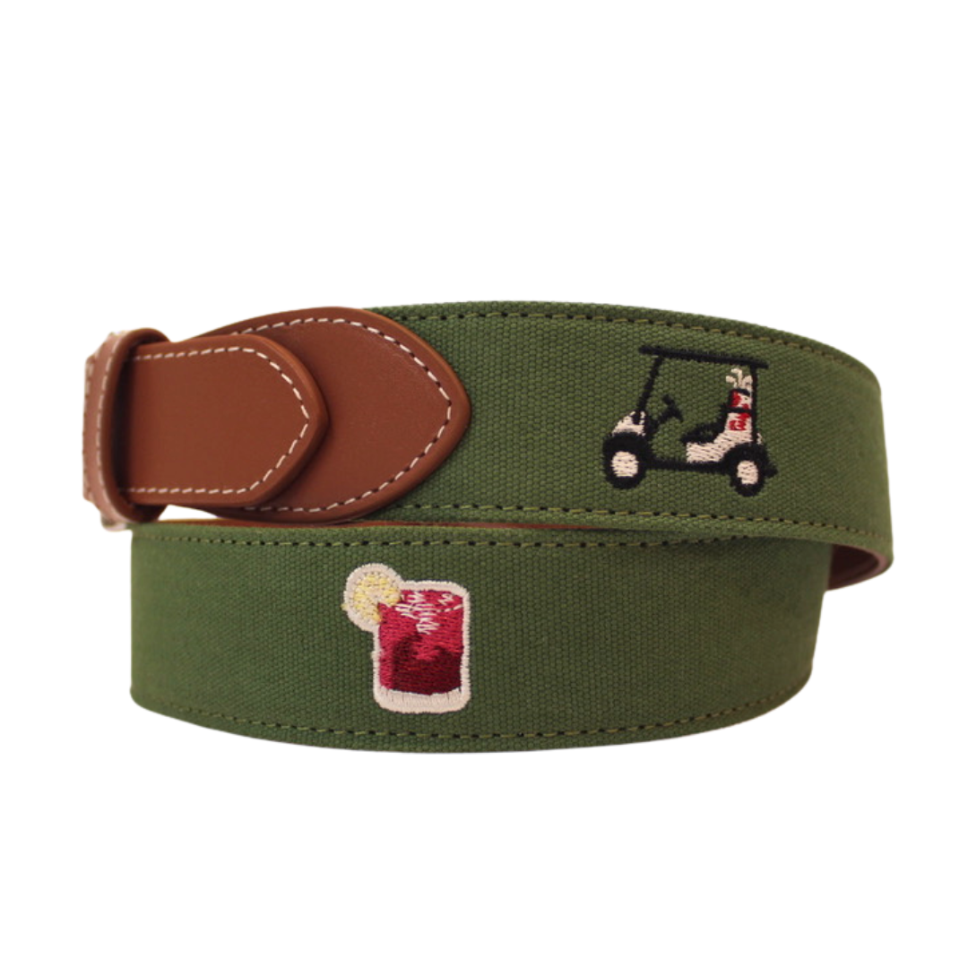 The Turn Drink Embroidered Belt