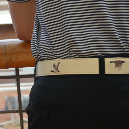The Mallard Embroidered Belt