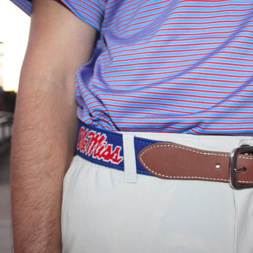 Ole Miss Navy Needlepoint