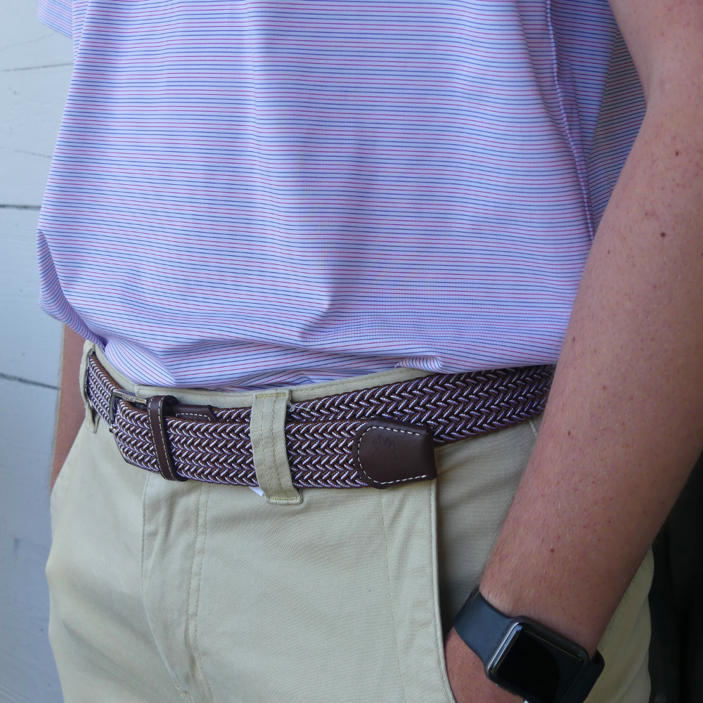 The Sedona Woven Elastic Stretch Golf Belt