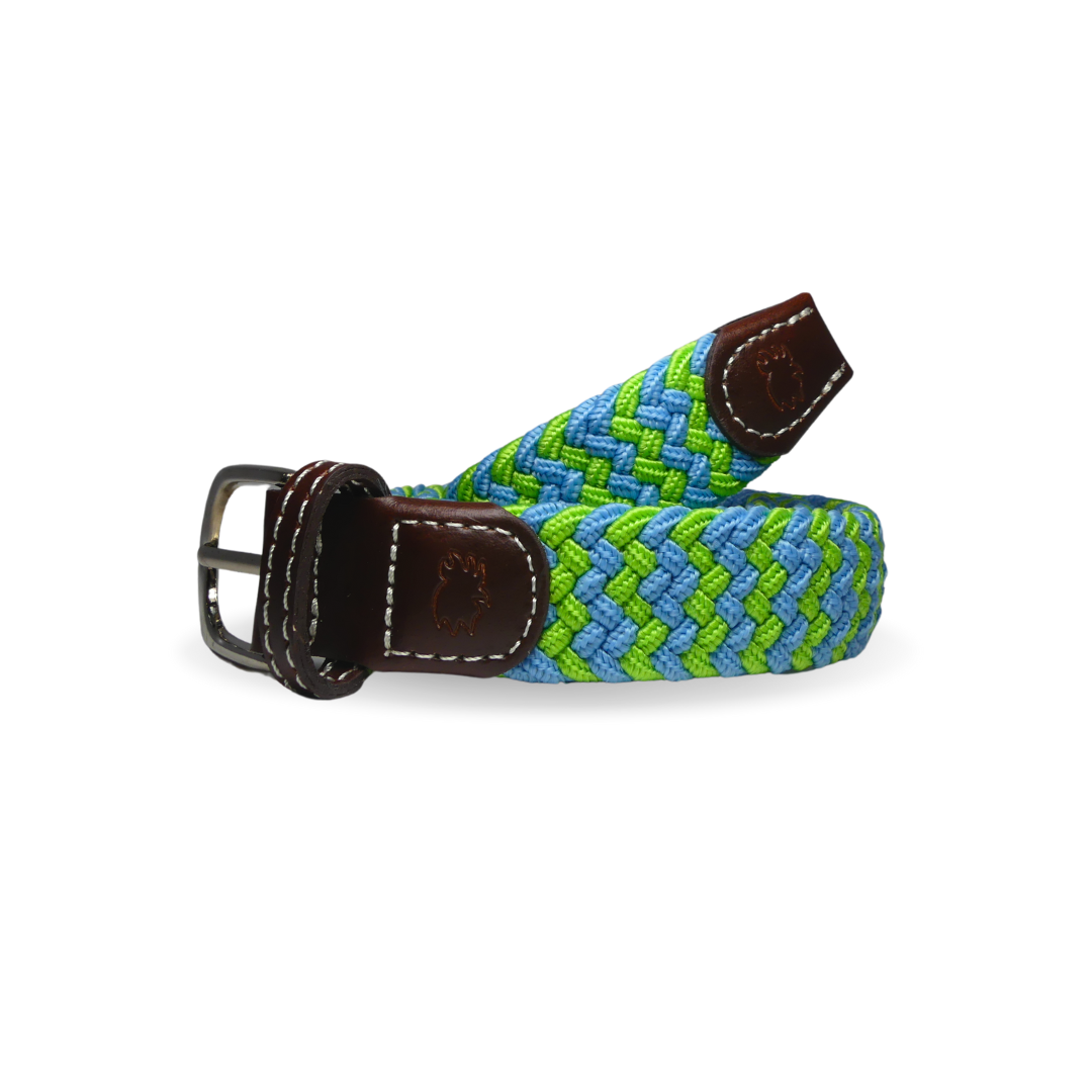 The Lil' Bermuda Kid's Herringbone Woven Stretch Belt- 15% OFF SALE