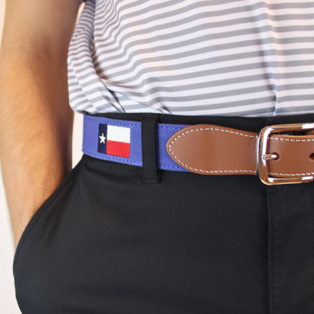 The Lone Star Embroidered Belt