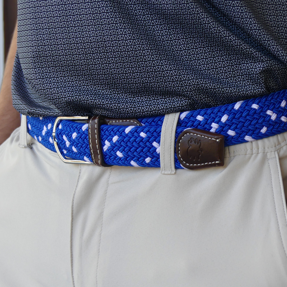 The Edinburgh Two Toned Woven Elastic Stretch Belt