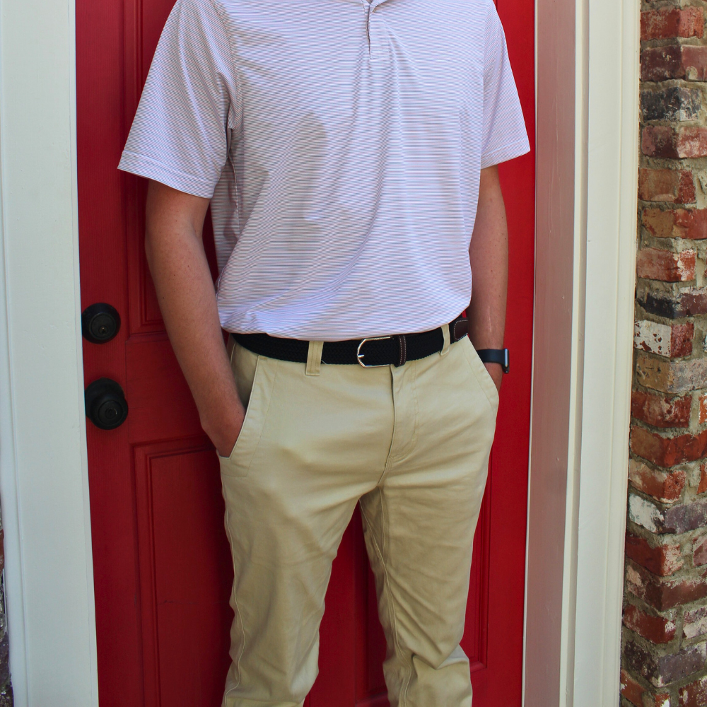 The Bethpage Solid Woven Elastic Stretch Belt