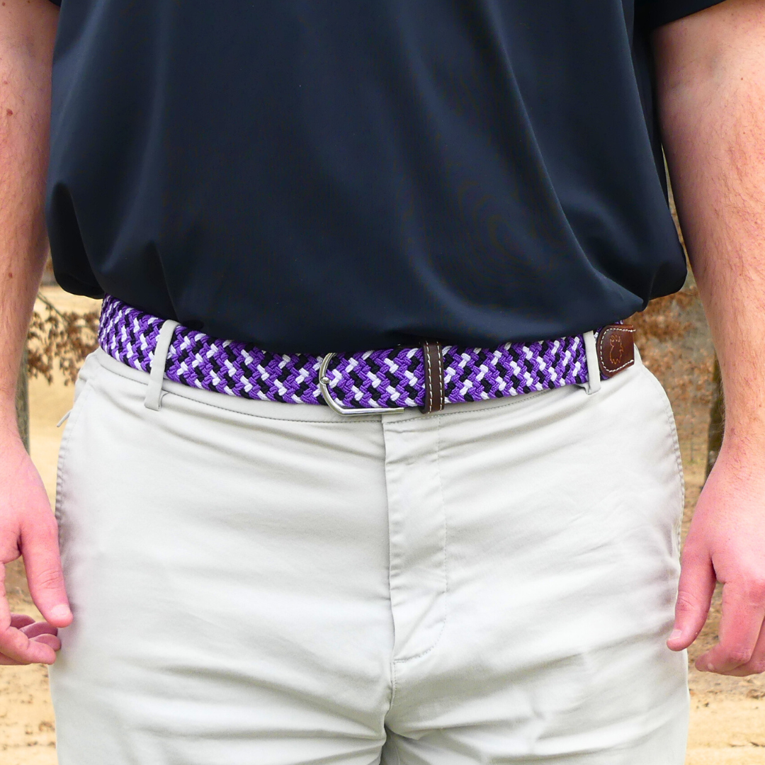 The Sundance Tri-Color Woven Stretch Golf Belts- LAST CHANCE