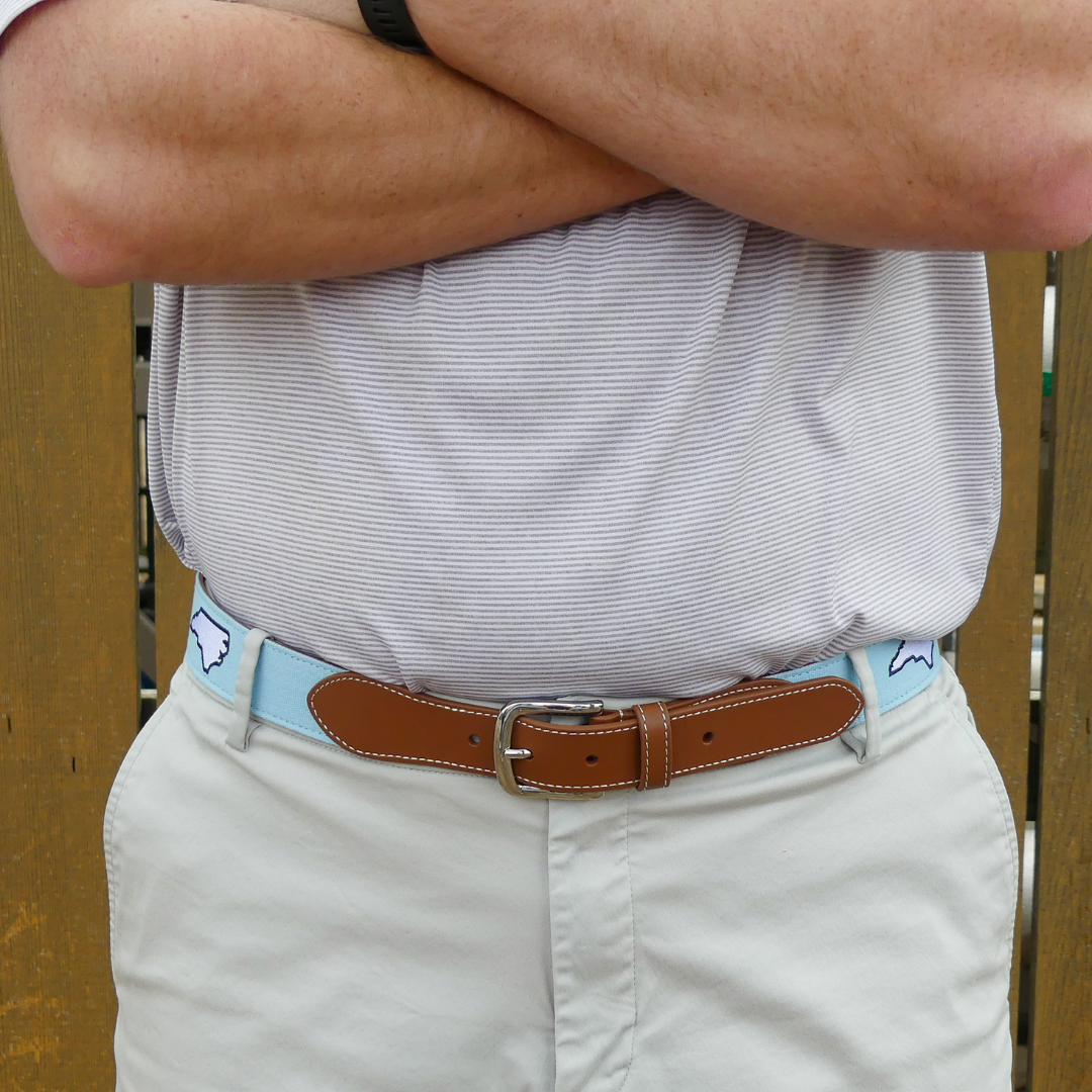 The Argyle Embroidered Belt