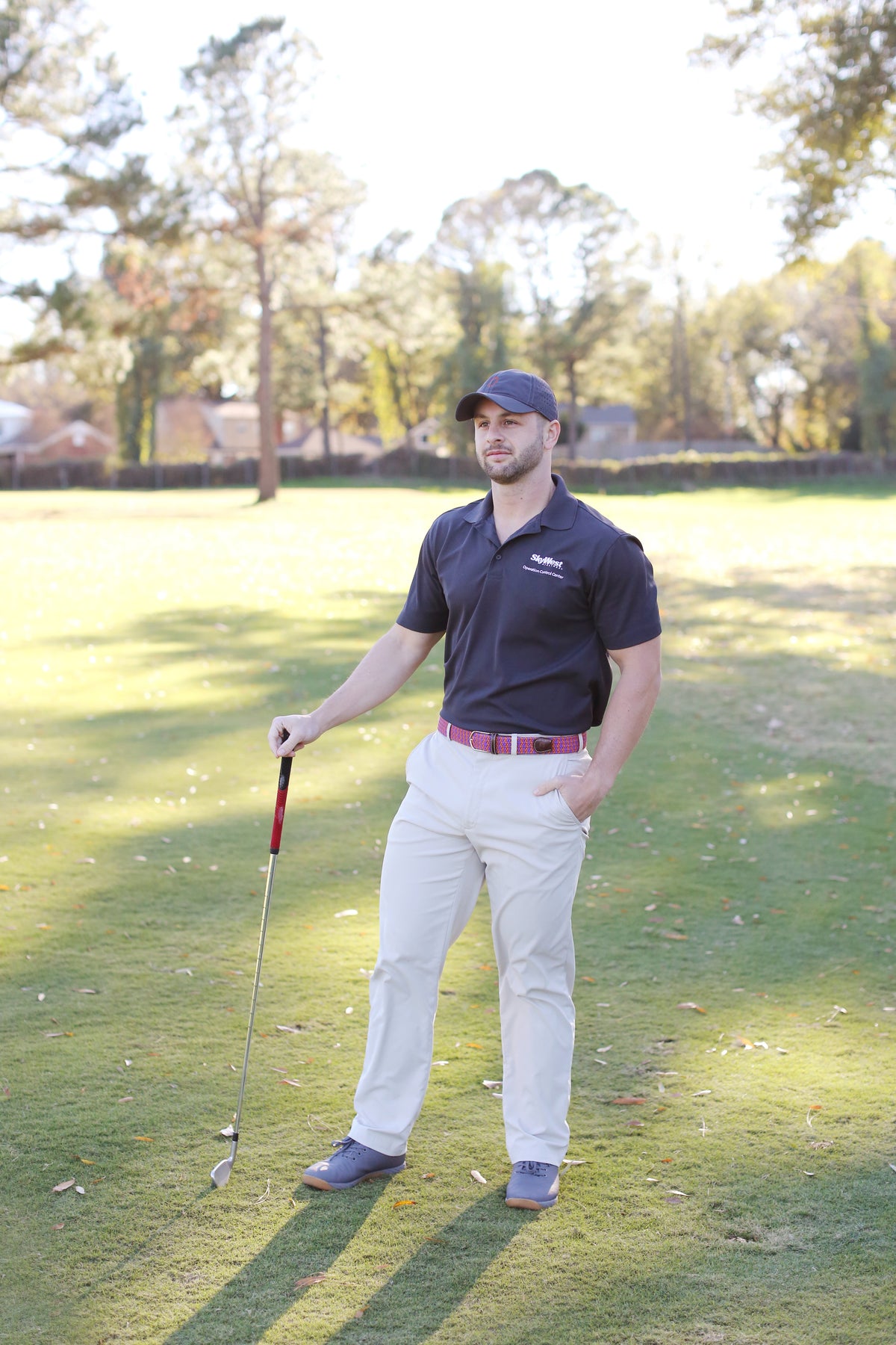 The Aiken Two Toned Woven Elastic Stretch Belt