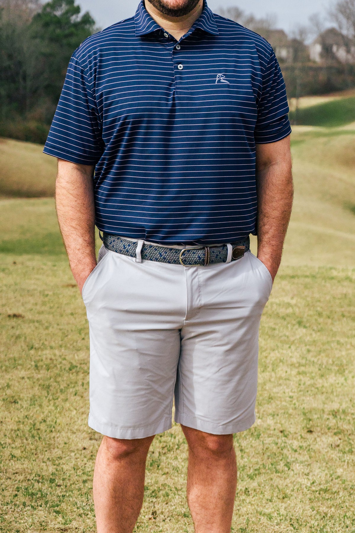 The Boulder Woven Elastic Stretch Golf Belt