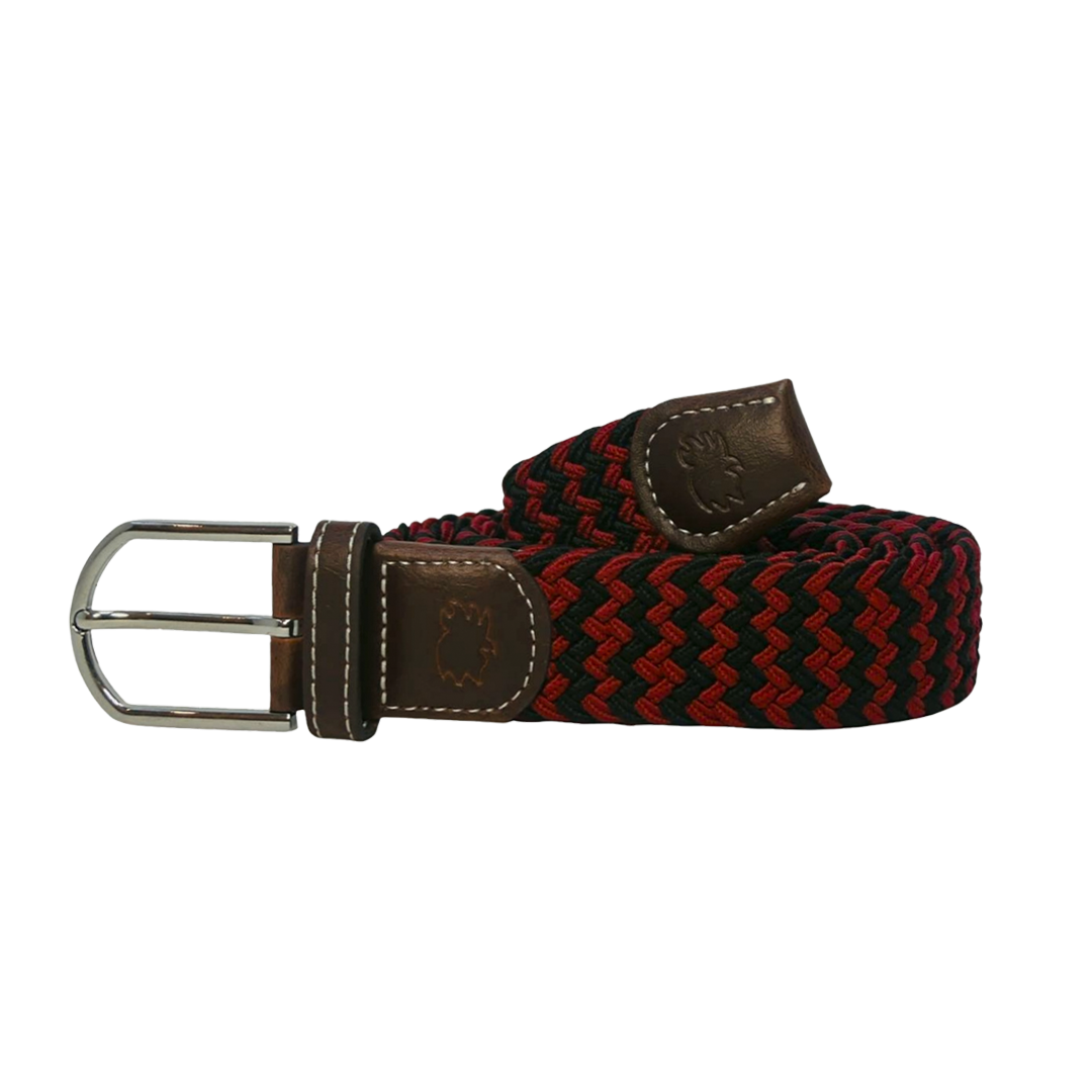 The Columbia Two Toned Woven Elastic Stretch Belt