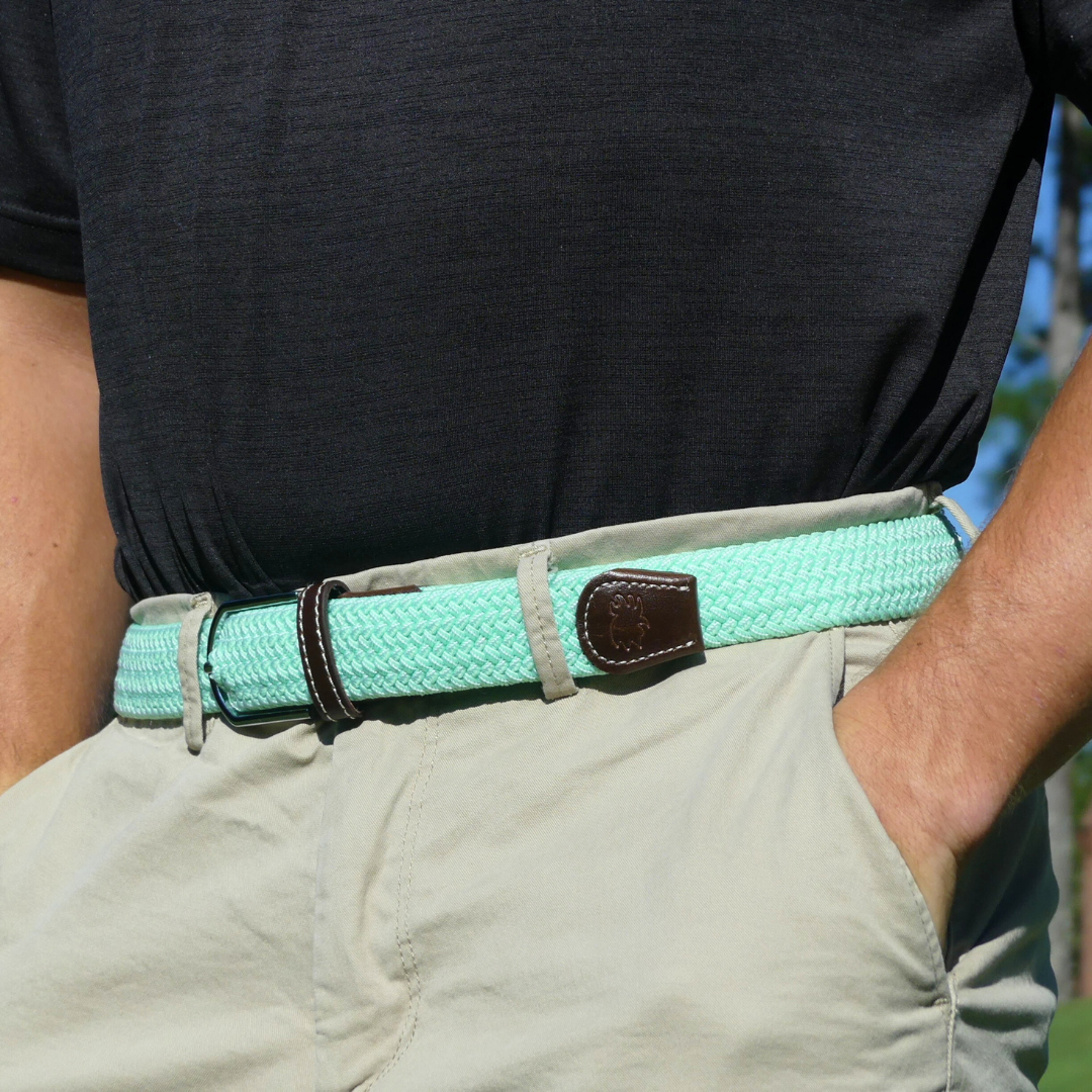 The Nassau Woven Elastic Stretch Golf Belt- LAST CHANCE
