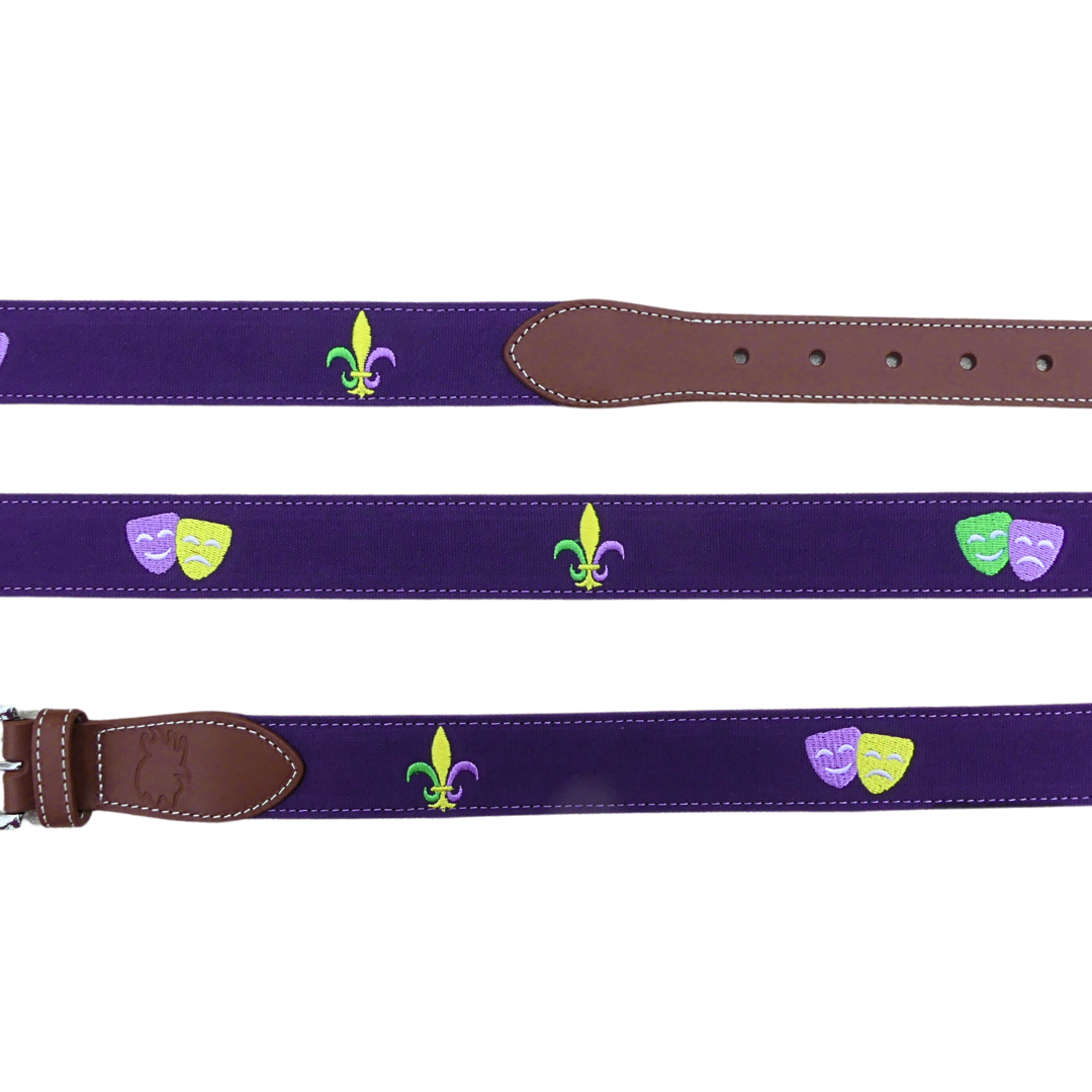 The Carnival Embroidered Belt- Mardi Gras 2024 Special Release