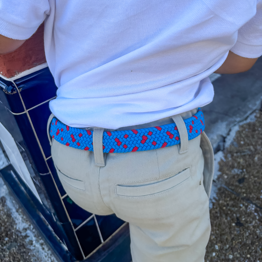 The Lil' Hilton Head Kid's Woven Stretch Golf Belt