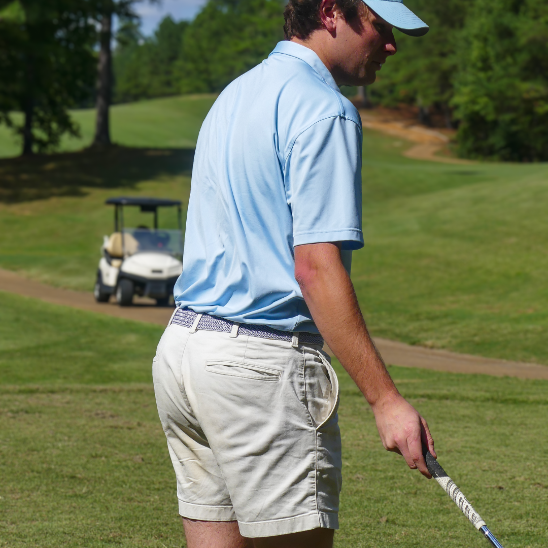 The Riviera Woven Elastic Stretch Golf Belt
