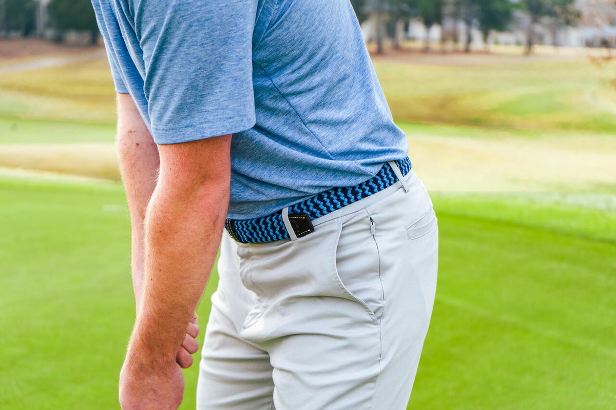 The Nantucket Woven Elastic Stretch Golf Belt