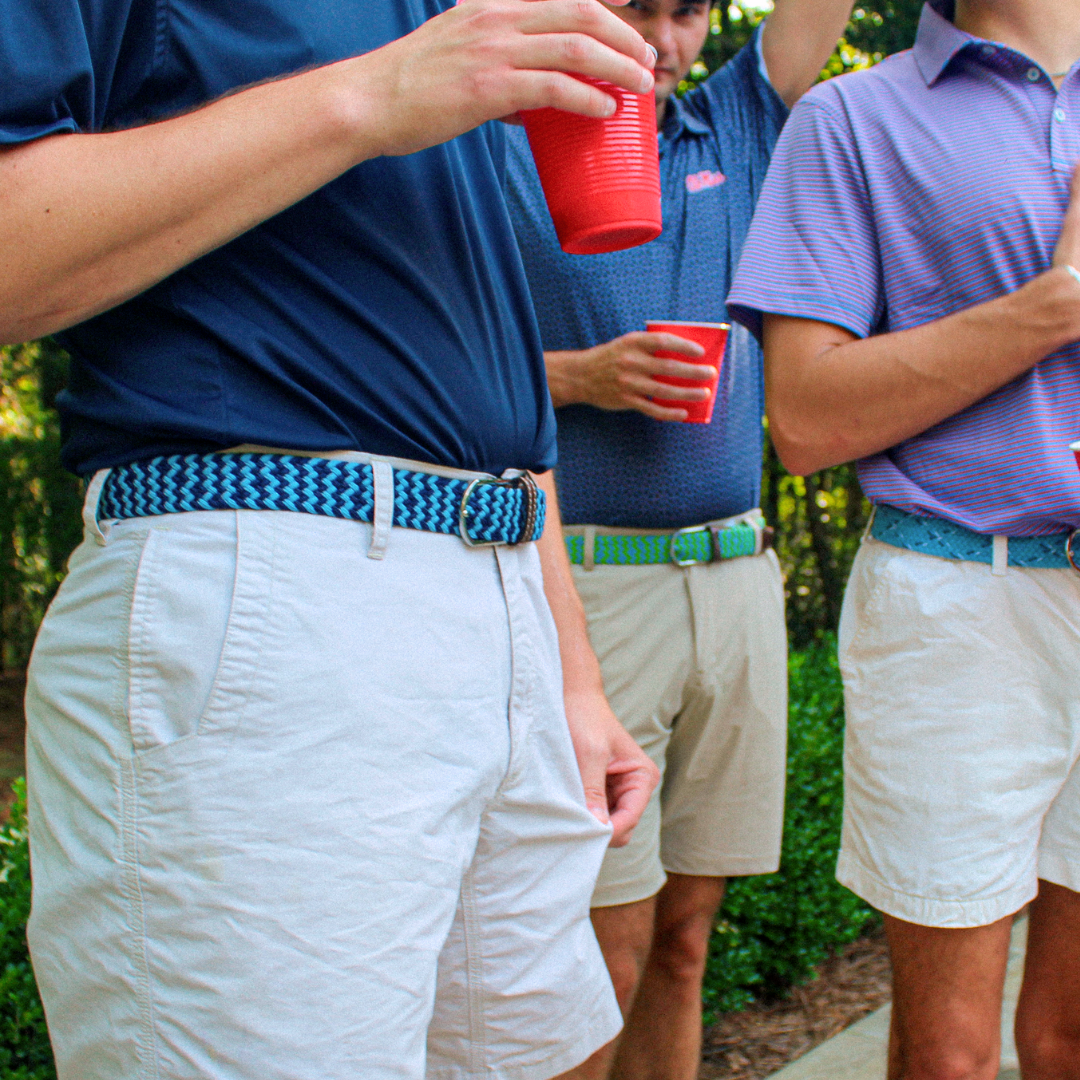 The Nantucket Woven Elastic Stretch Golf Belt