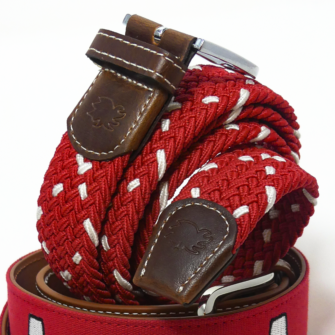 The Savannah Two Toned Woven Elastic Stretch Belt