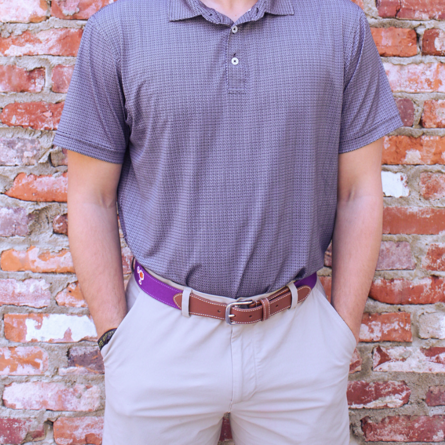 The Fort Hill Embroidered Belt