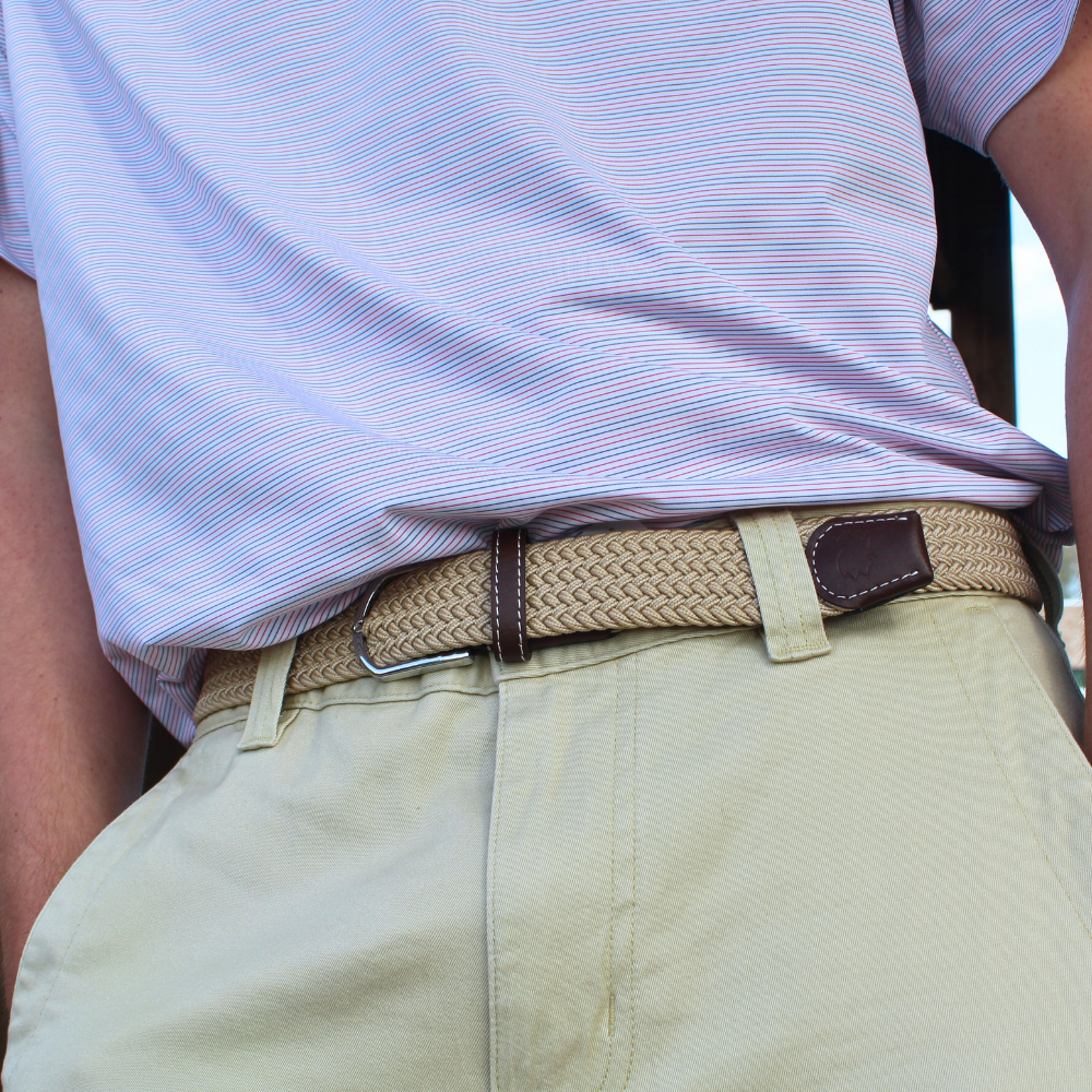 The Palm Beach Woven Elastic Stretch Belt