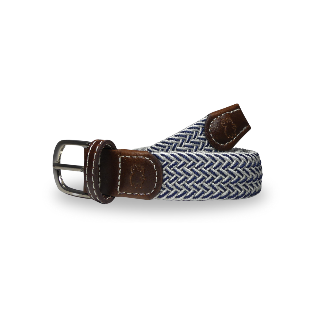 The Lil' Riviera Kid's Herringbone Woven Stretch Golf Belt
