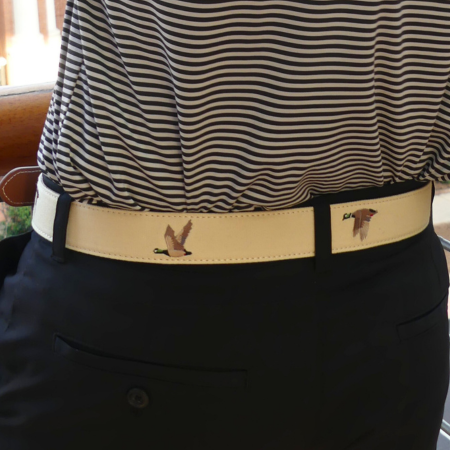The Mallard Embroidered Belt