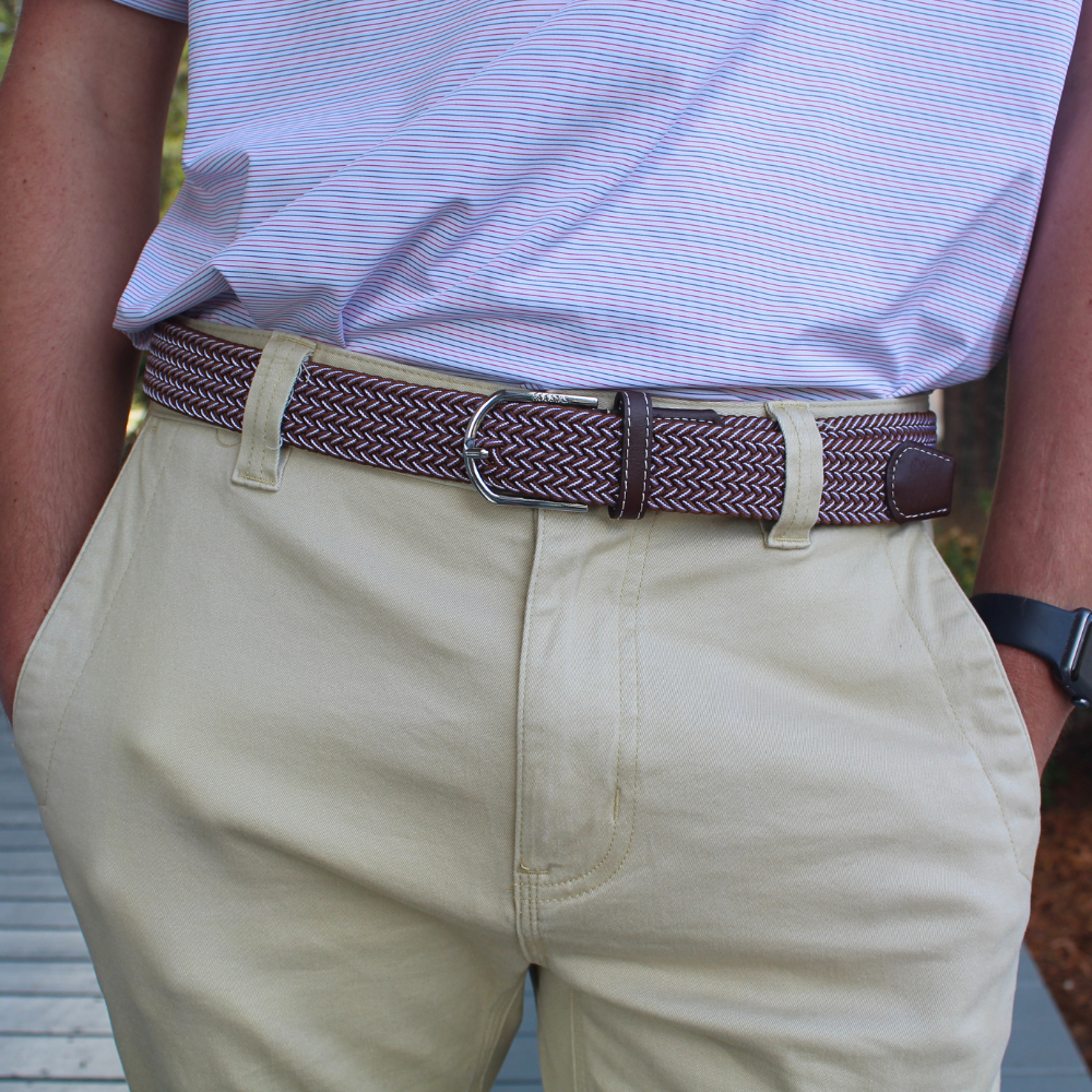 The Sedona Woven Elastic Stretch Golf Belt