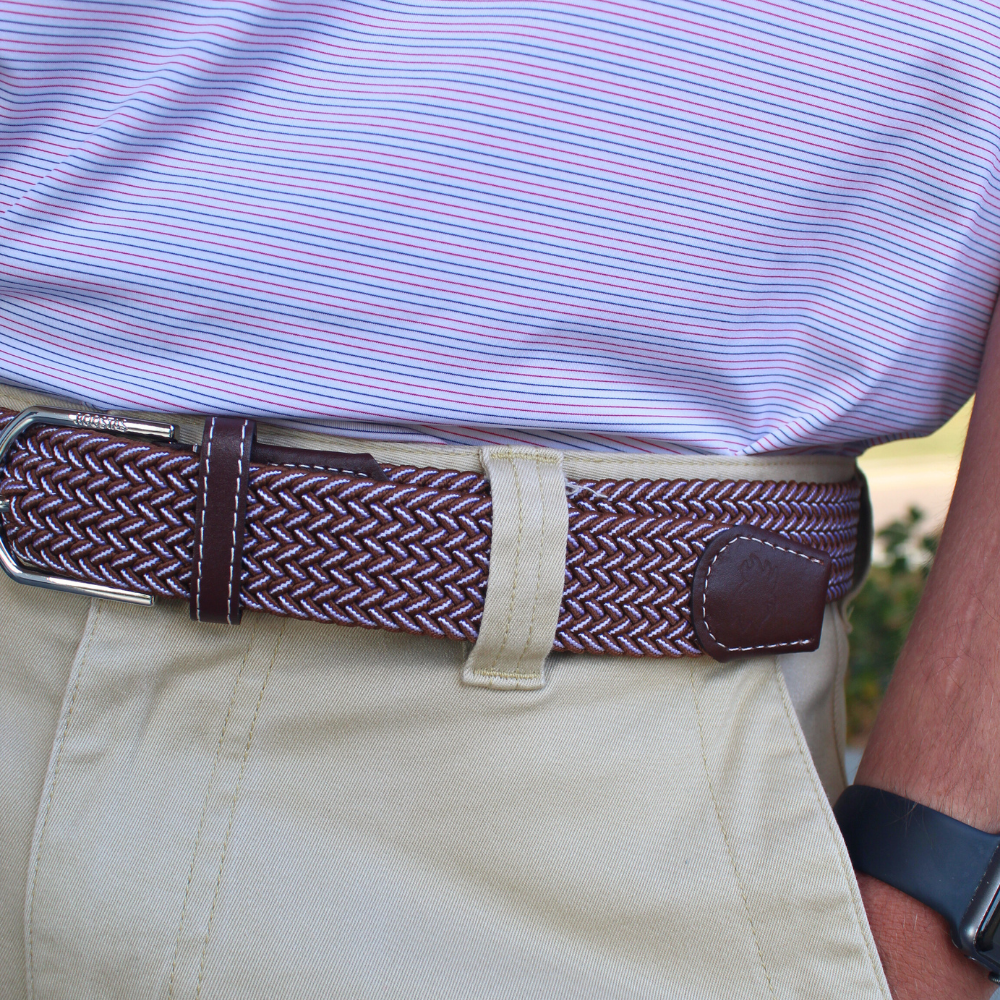 The Sedona Woven Elastic Stretch Golf Belt