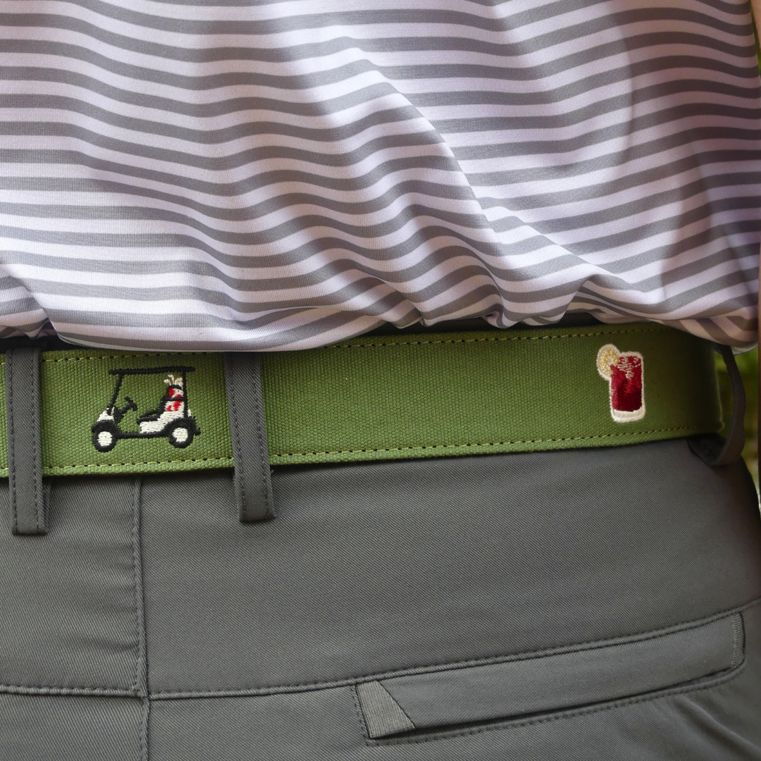 The Turn Drink Embroidered Belt
