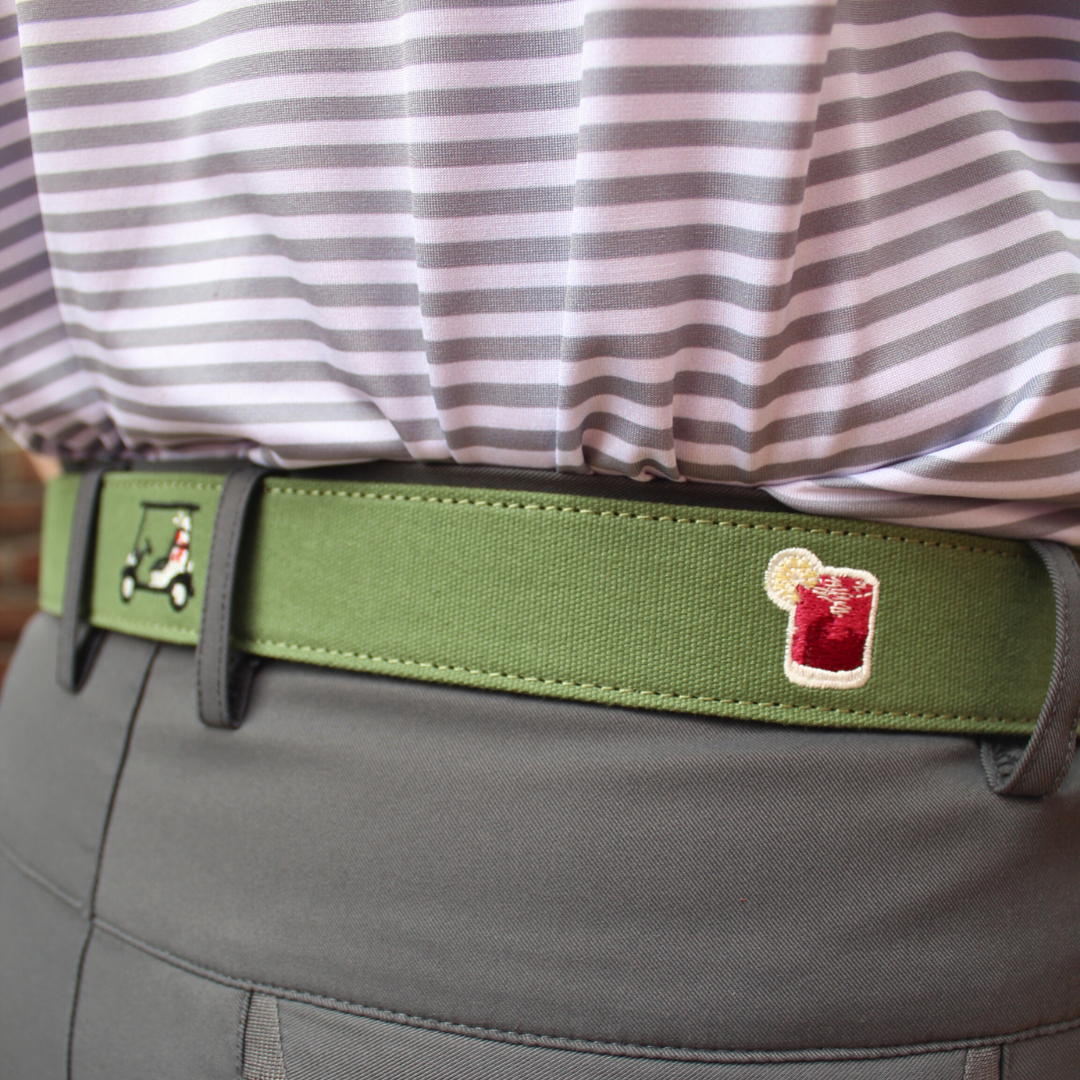 The Turn Drink Embroidered Belt