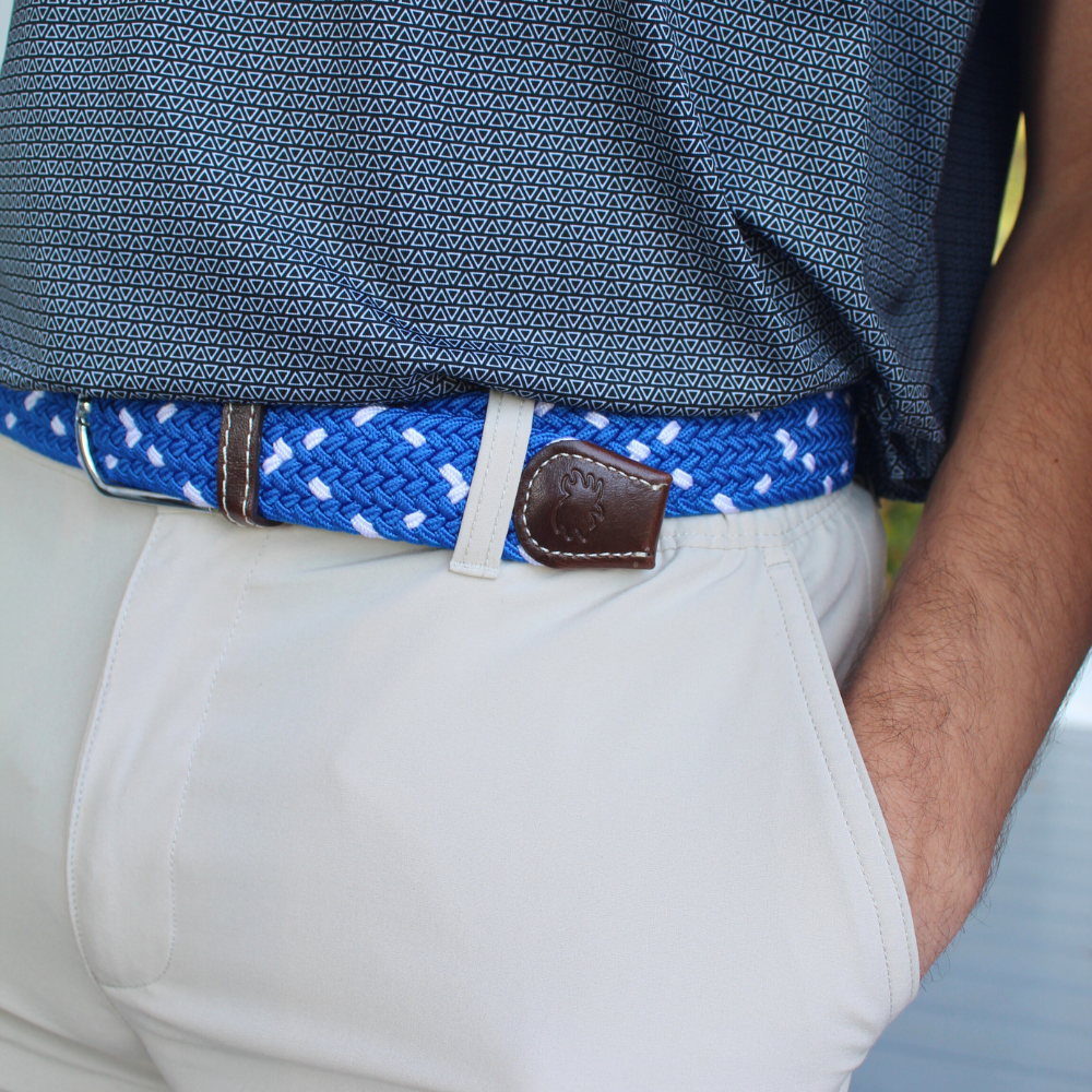 The Edinburgh Two Toned Woven Elastic Stretch Belt