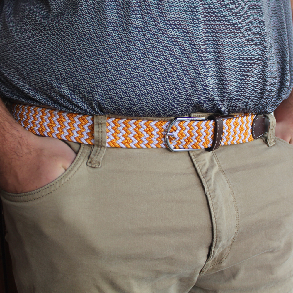 The Cumberland Woven Elastic Stretch Golf Belt