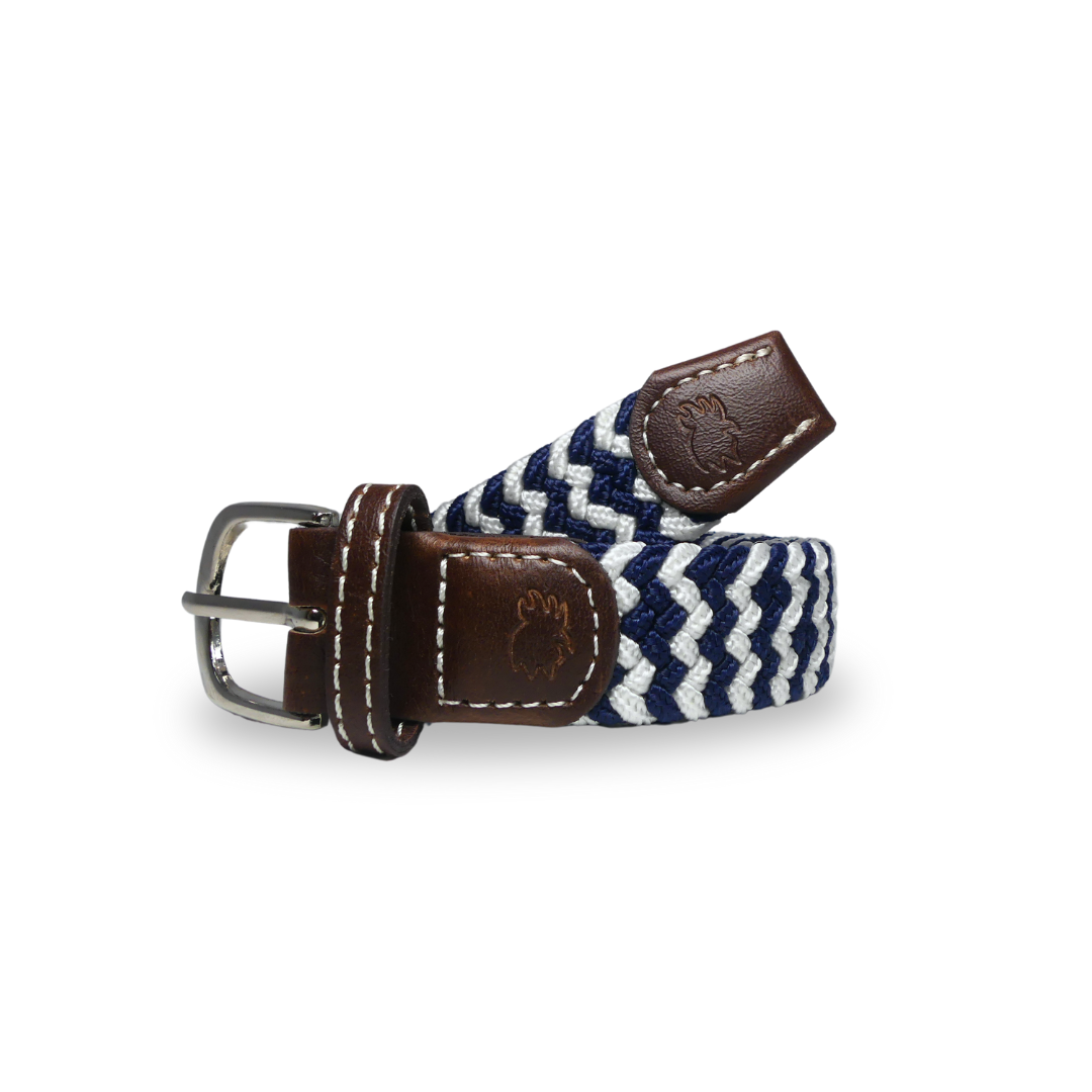 The Lil' Cape Cod Kid's Chevron Woven Stretch Golf Belt