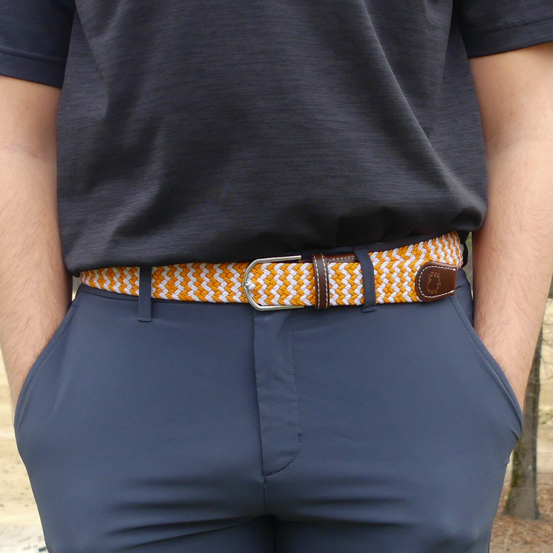 The Cumberland Woven Elastic Stretch Golf Belt