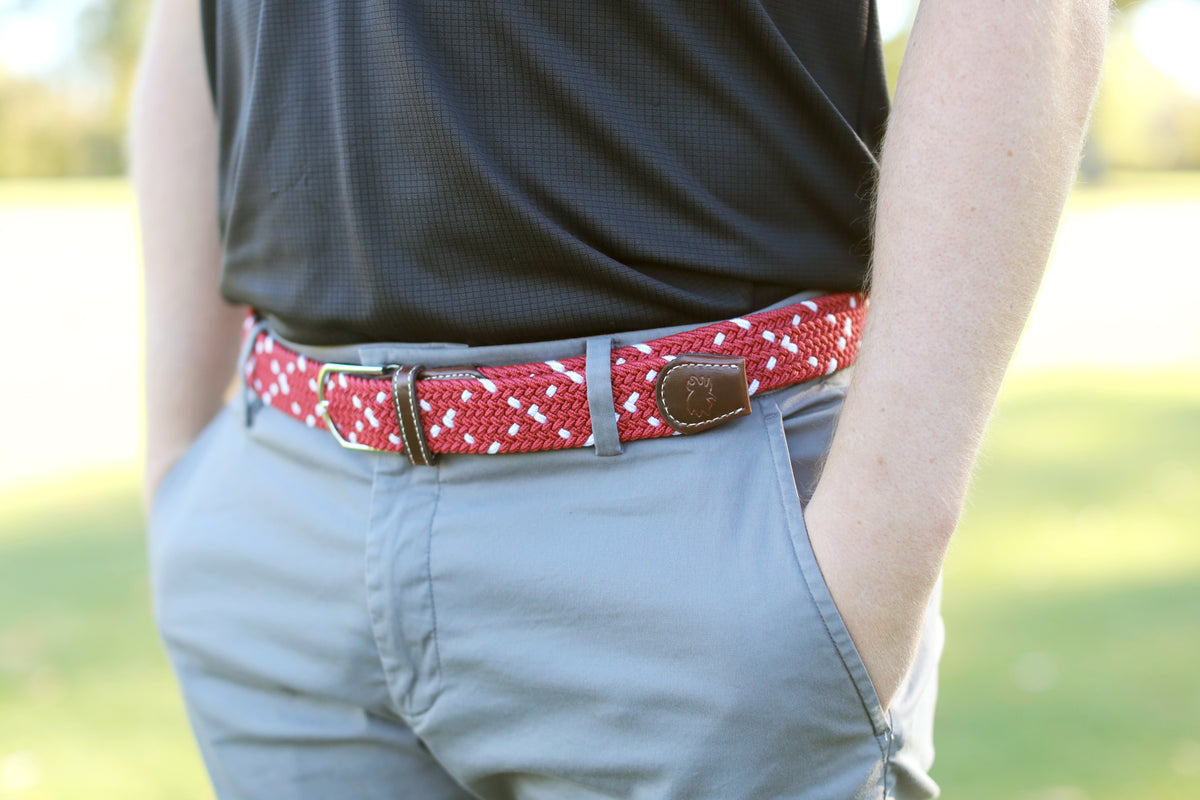 The Savannah Two Toned Woven Elastic Stretch Belt