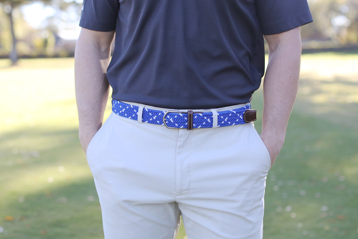 The Edinburgh Two Toned Woven Elastic Stretch Belt
