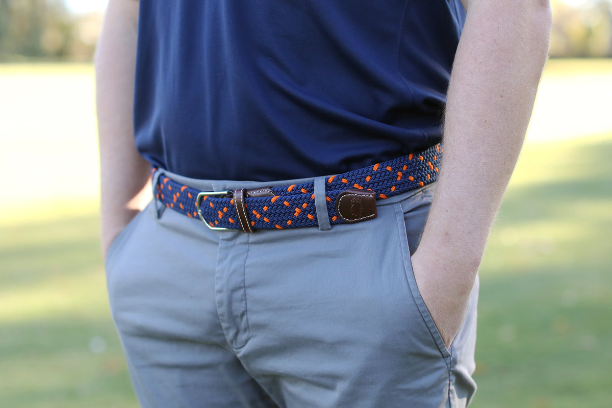The Mirimar Two Toned Woven Elastic Stretch Belt