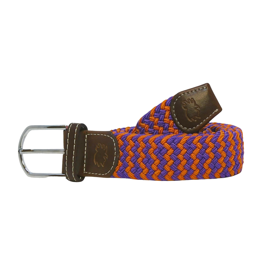 The Aiken Two Toned Woven Elastic Stretch Belt