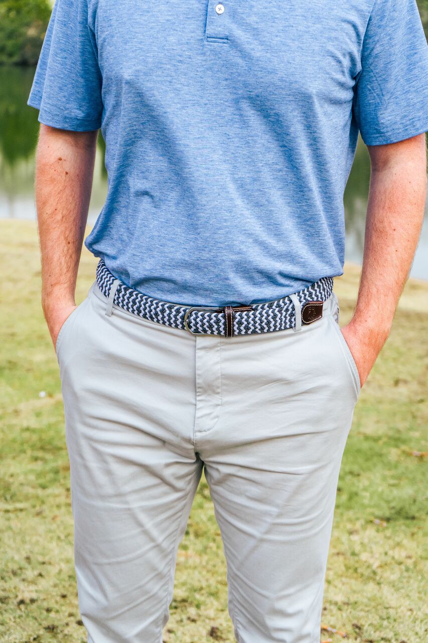 The Aspen Woven Elastic Stretch Golf Belt
