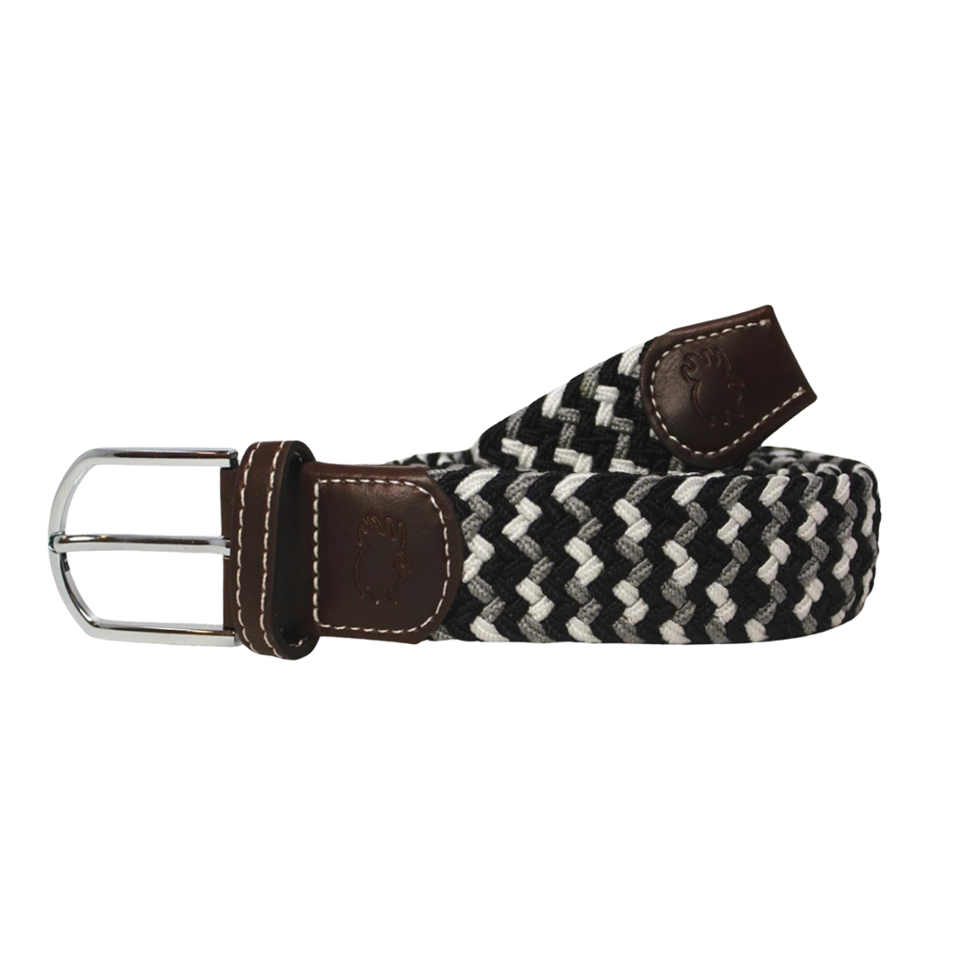 The Baja Two Toned Woven Elastic Stretch Belt