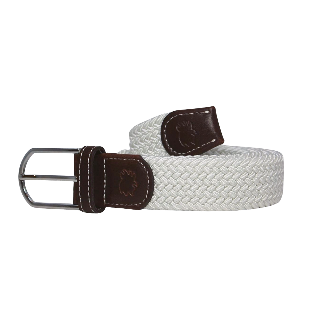 The Destin Solid Woven Elastic Stretch Belt