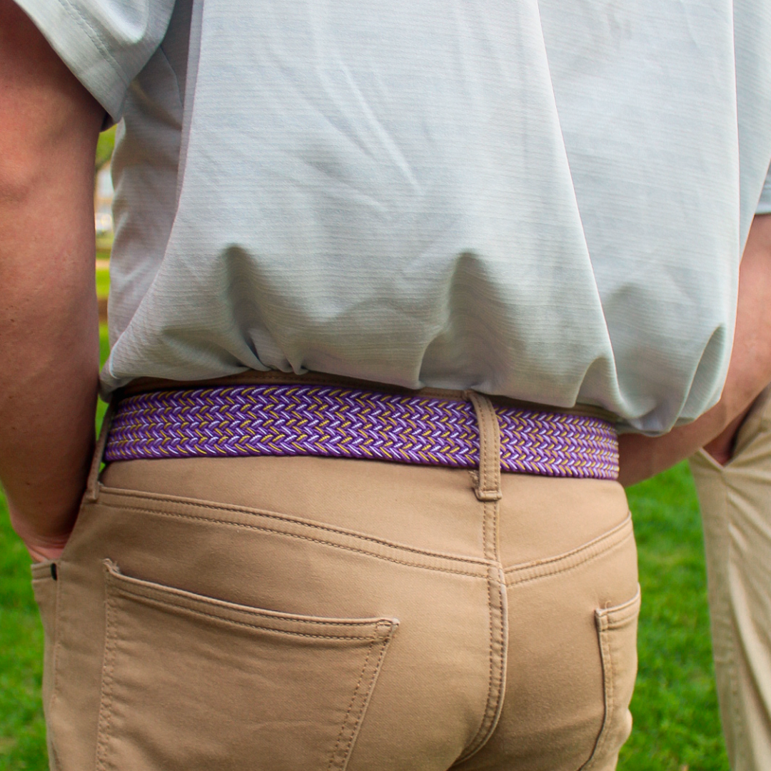 The Big Easy Woven Elastic Stretch Golf Belt