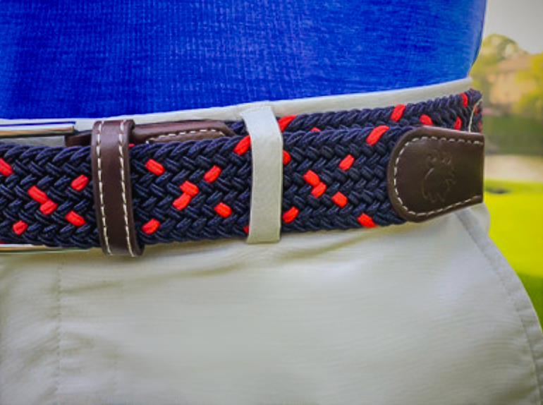 The Harbortown Two Toned Woven Elastic Stretch Belt
