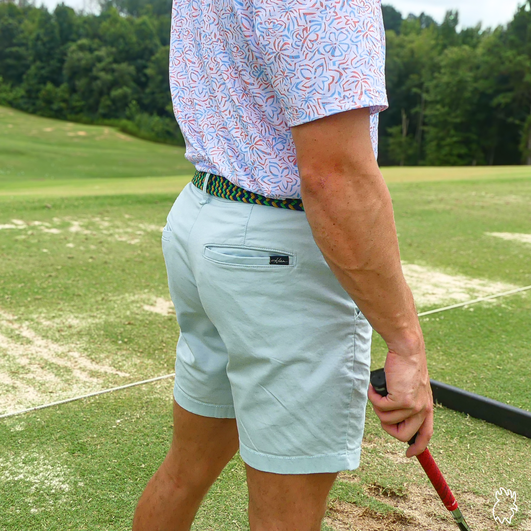 The Limerick Tri-Color Woven Stretch Golf Belt