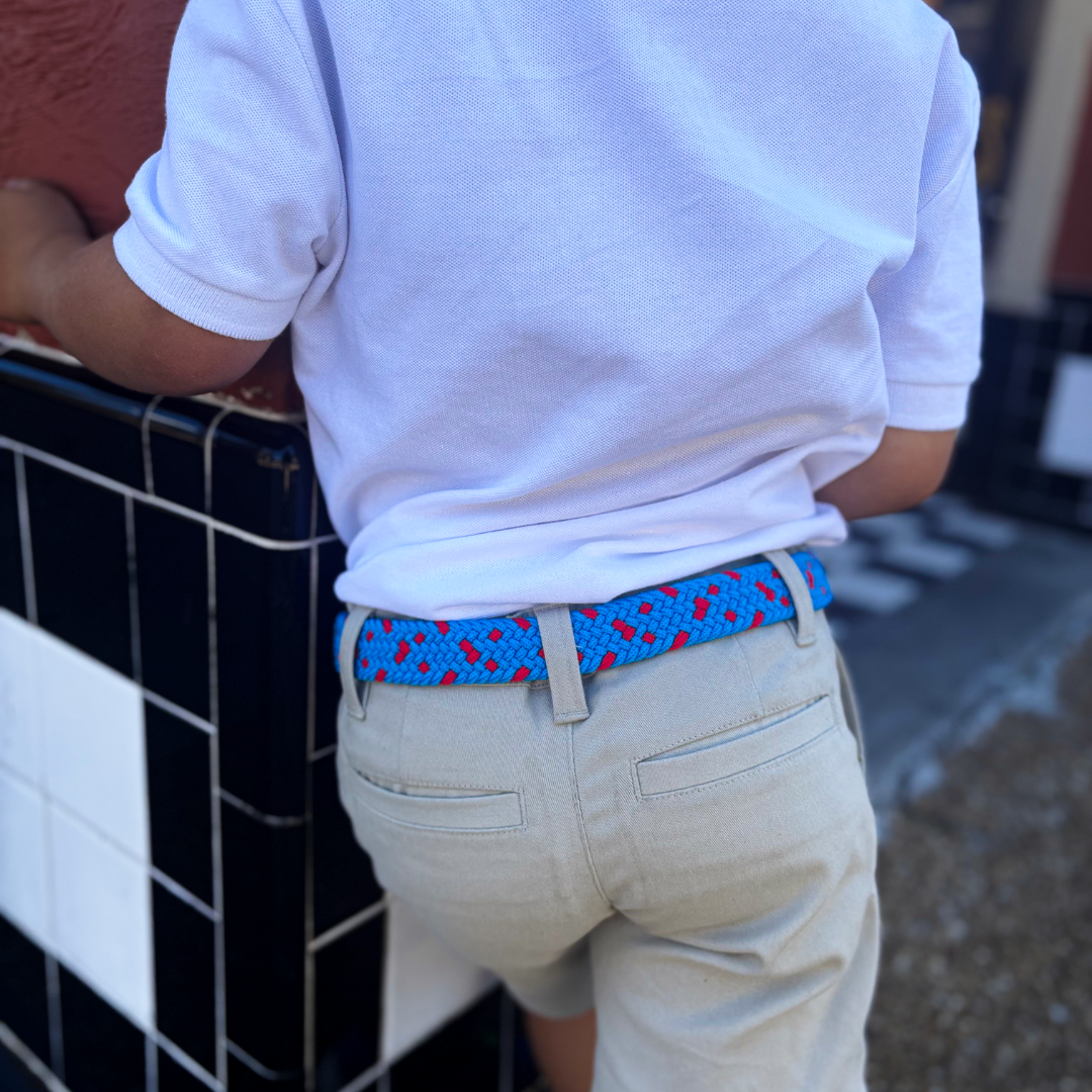 The Lil' Hilton Head Kid's Woven Stretch Golf Belt