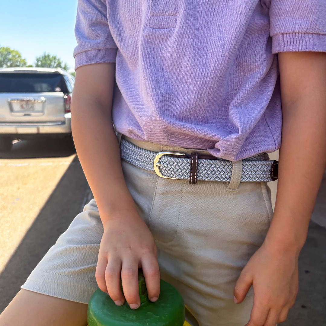 The Lil' Kohler Kid's Herringbone Woven Stretch Golf Belt