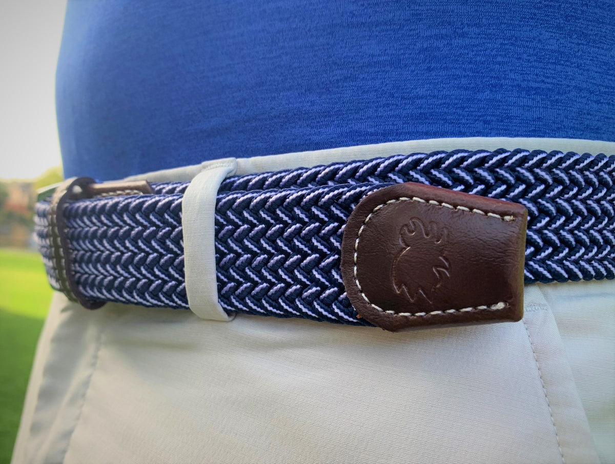 The Ponte Vedra Two Toned Woven Elastic Stretch Belt