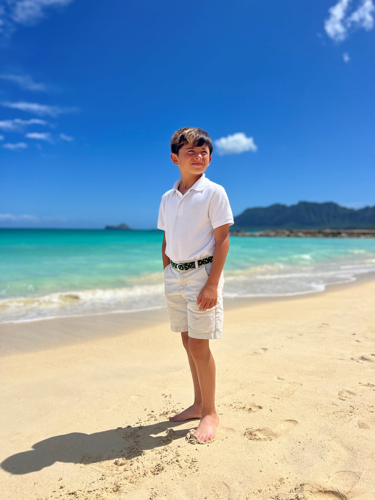 The Lil' Fresh Cut Kid's Woven Stretch Golf Belt