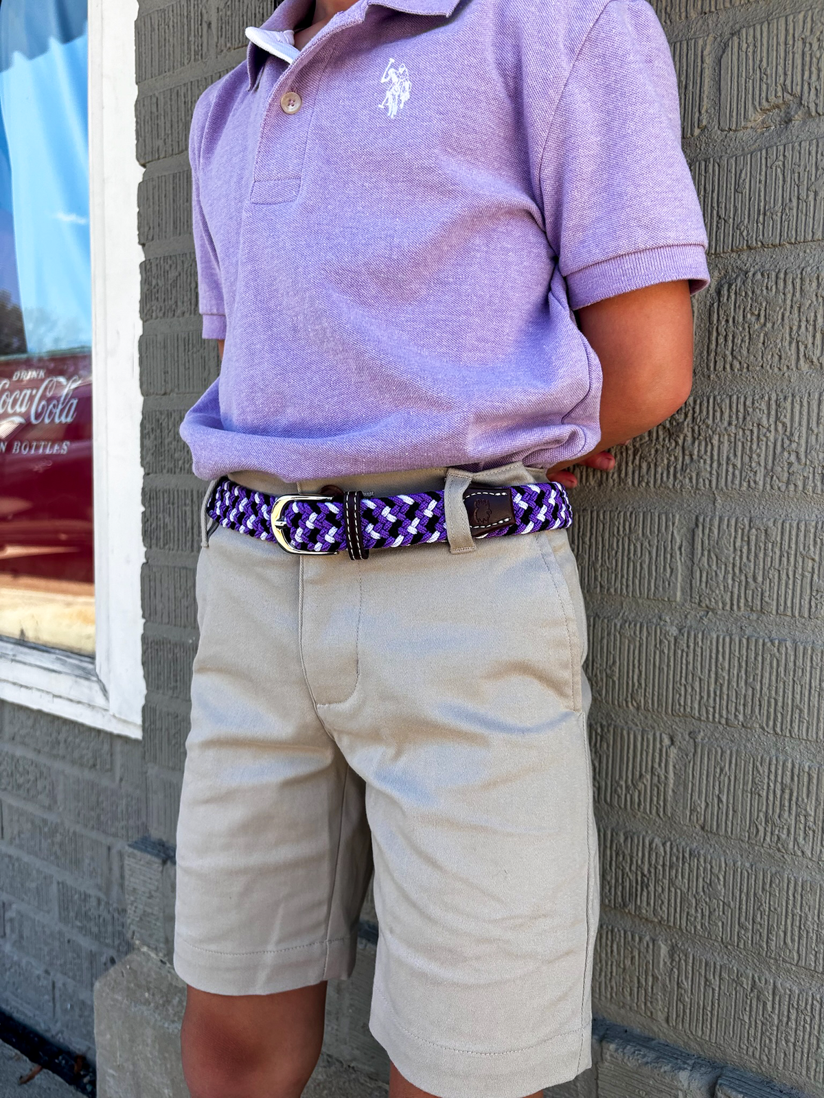 The Lil' Sundance Kid's Herringbone Woven Stretch Belt- 15% OFF SALE