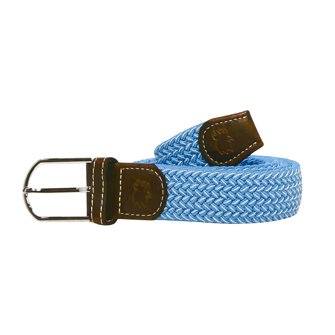 The Newport Two Toned Woven Elastic Stretch Golf Belt